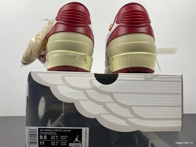 Jordan Retro White Off-White Red SP 2 DJ4375-106 Low 0611